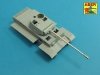 Aber 35L-252 7,5cm/5,5cm Pak 41 L/57 gun barrel with muzzle brake for German Tank Pz.Kpfw. VI Ausf. C (VK36.01) 1:35